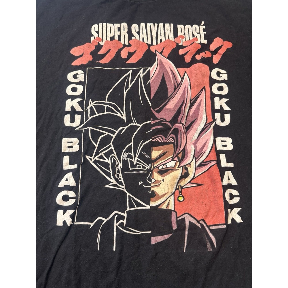 Dragon Ball Super Goku Black Super Saiyan Rosé T-Shirt XL Crunchyroll Anime